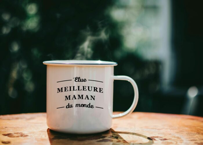 tasse avec texte Elue Meilleur Maman du monde