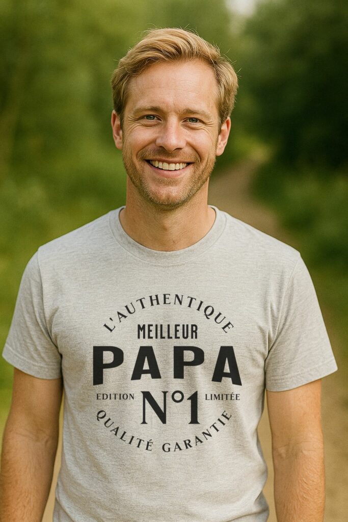 homme t-shirt Meilleur papa numéro 1